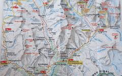 mapa Everest Trek