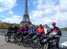 Cyklistický zájezd v Paříži